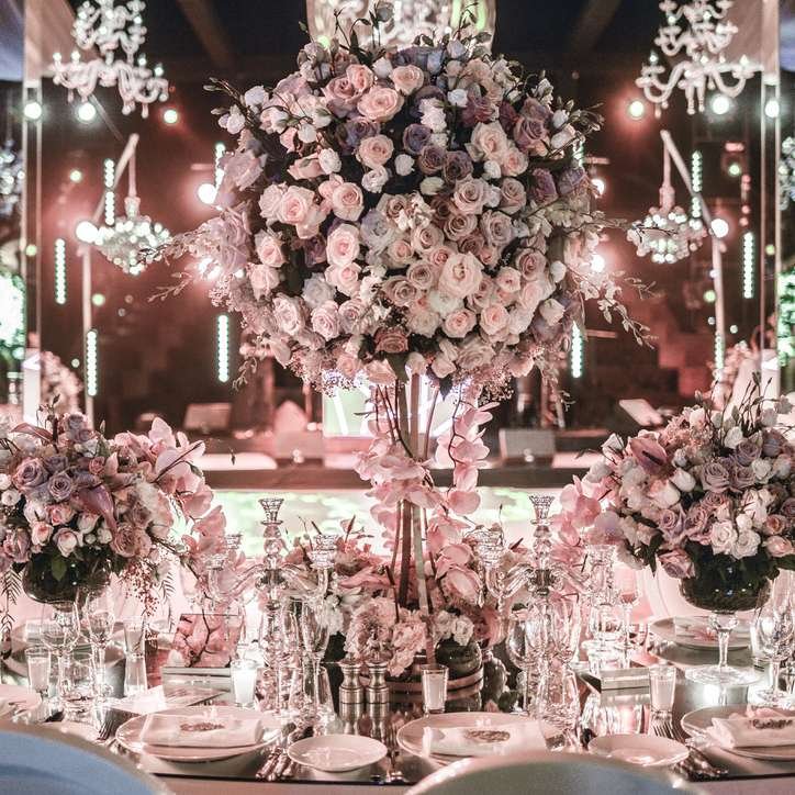 table ronde mariage chic