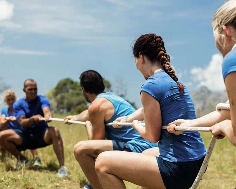 TEAM BUILDING MAROC 11 tire a la corde Team Building maroc